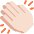Clapping Hands Light Skin Tone Emoji from Twemoji Set