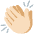Clapping Hands Light Skin Tone Emoji from Noto Emoji Set