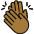 Clapping Hands Medium Dark Skin Tone Emoji from OpenMoji Set