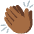Clapping Hands Medium Dark Skin Tone Emoji from Noto Emoji Set