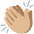 Clapping Hands Medium Light Skin Tone Emoji from Noto Emoji Set