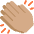 Clapping Hands Medium Skin Tone Emoji from Twemoji Set