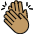 Clapping Hands Medium Skin Tone Emoji from OpenMoji Set