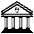 Classical Building Emoji from EmojiTwo Black Set