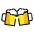 Clinking Beer Mugs Emoji from OpenMoji Set