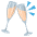Clinking Glasses Emoji from EmojiTwo Colors Set