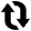 Clockwise Vertical Arrows Emoji from EmojiTwo Black Set