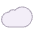 Cloud Flat Emoji from Fluent Emoji Flat Set