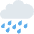 Cloud With Rain Emoji from Twemoji Set
