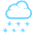 Cloud With Snow Emoji from EmojiTwo Colors Set