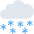 Cloud With Snow Emoji from Twemoji Set