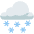 Cloud With Snow Emoji from Noto Emoji Set