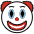 Clown Face Emoji from OpenMoji Set