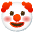 Clown Face Emoji from Noto Emoji Set