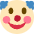Clown Face Emoji from Twemoji Set