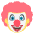 Clown Face Emoji from EmojiTwo Colors Set