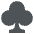 Club Suit Emoji from EmojiTwo Colors Set