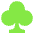 Clubs Card Suit Alternate Emoji from EmojiTwo Colors Set