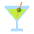 Cocktail Glass Flat Emoji from Fluent Emoji Flat Set