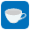 Coffe Cup Sign Emoji from EmojiTwo Colors Set