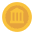 Coin Flat Emoji from Fluent Emoji Flat Set
