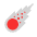 Comet Flat Emoji from Fluent Emoji Flat Set