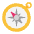 Compass Flat Emoji from Fluent Emoji Flat Set