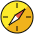 Compass Emoji from OpenMoji Set