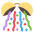 Confetti Ball Emoji from EmojiTwo Colors Set