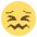 Confounded Face Emoji from EmojiTwo Colors Set