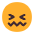 Confounded Face Flat Emoji from Fluent Emoji Flat Set