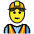 Construction Worker Emoji from OpenMoji Set