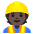 Construction Worker Dark Skin Tone Emoji from Noto Emoji Set