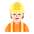 Construction Worker Flat Light Emoji from Fluent Emoji Flat Set