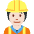 Construction Worker Light Skin Tone Emoji from Twemoji Set