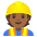 Construction Worker Medium Dark Skin Tone Emoji from Noto Emoji Set