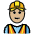 Construction Worker Medium Light Skin Tone Emoji from OpenMoji Set