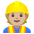 Construction Worker Medium Light Skin Tone Emoji from Noto Emoji Set