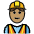 Construction Worker Medium Skin Tone Emoji from OpenMoji Set