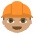 Construction Worker Medium Skin Tone Emoji from EmojiTwo Colors Set