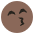 Content Smile Emoji from EmojiTwo Colors Set