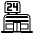 Convenience Store Emoji from EmojiTwo Black Set