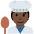 Cook Dark Skin Tone Emoji from Twemoji Set