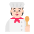 Cook Flat Light Emoji from Fluent Emoji Flat Set