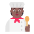 Cook Flat Medium Dark Emoji from Fluent Emoji Flat Set