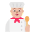 Cook Flat Medium Light Emoji from Fluent Emoji Flat Set