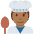Cook Medium Dark Skin Tone Emoji from Twemoji Set
