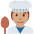 Cook Medium Skin Tone Emoji from Twemoji Set