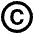 Copyright Emoji from EmojiTwo Black Set