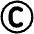 Copyright Emoji from OpenMoji Set
